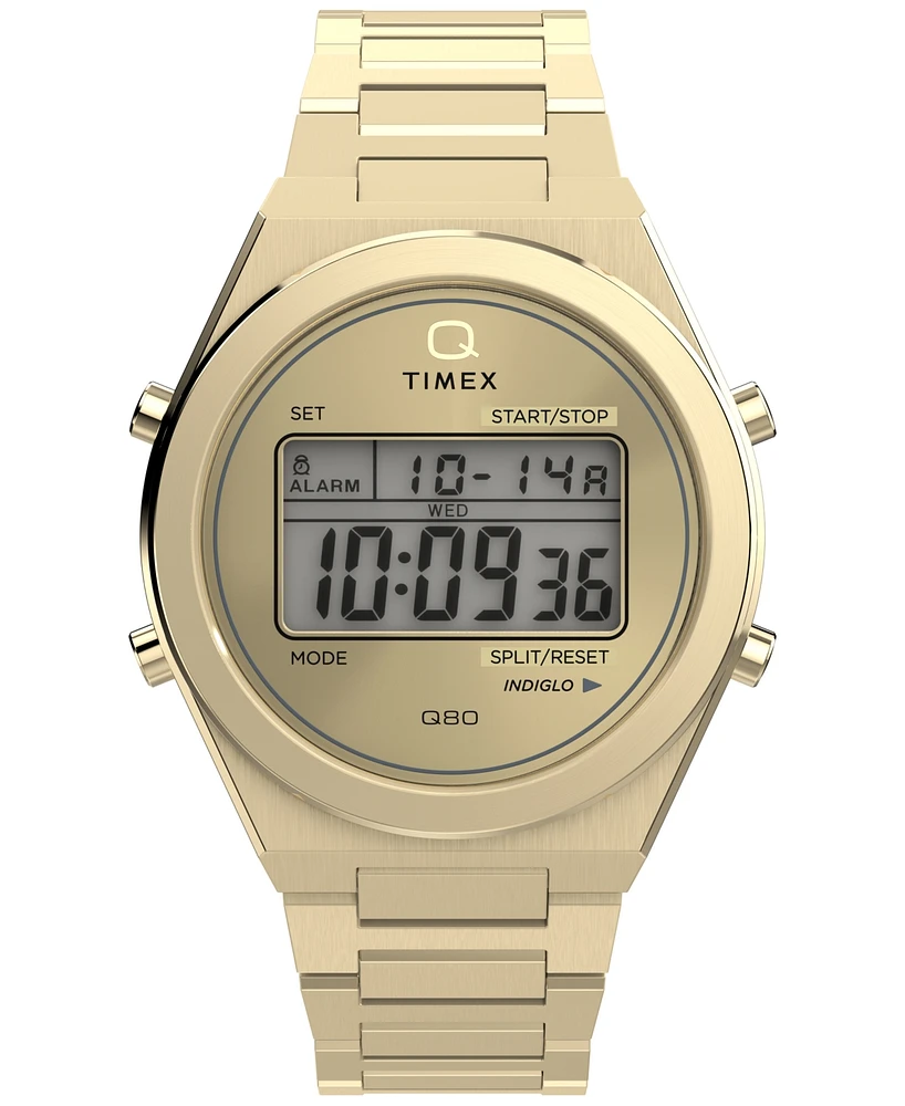 Timex Men's Quartz Digital Gold-Tone Stainless Steel Watch, 39mm