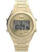 Timex Men's Quartz Digital Gold-Tone Stainless Steel Watch, 39mm