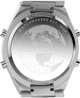 Timex Men's Quartz Digital Silver-Tone Stainless Steel Watch, 39mm