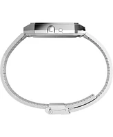 Timex Men's Quartz Analog Digital Silver-Tone Stainless Steel Watch, 33mm