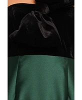 Petal and Pup Women's Amelie Bow Front One Shoulder Midi Dress
