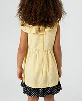 Rare Editions Toddler and Little Girls Bumble Bee Seersucker Dress