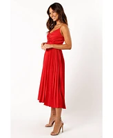 Petal and Pup Women's Naira Pleated Midi Dress