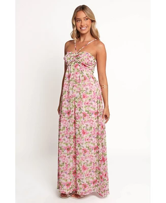 Petal and Pup Women's Cascade Halterneck Maxi Dress