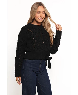 Petal and Pup Women's Birdie Tie Side Knit Sweater