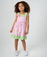 Rare Editions Toddler and Little Girls Daisy Seersucker Dress