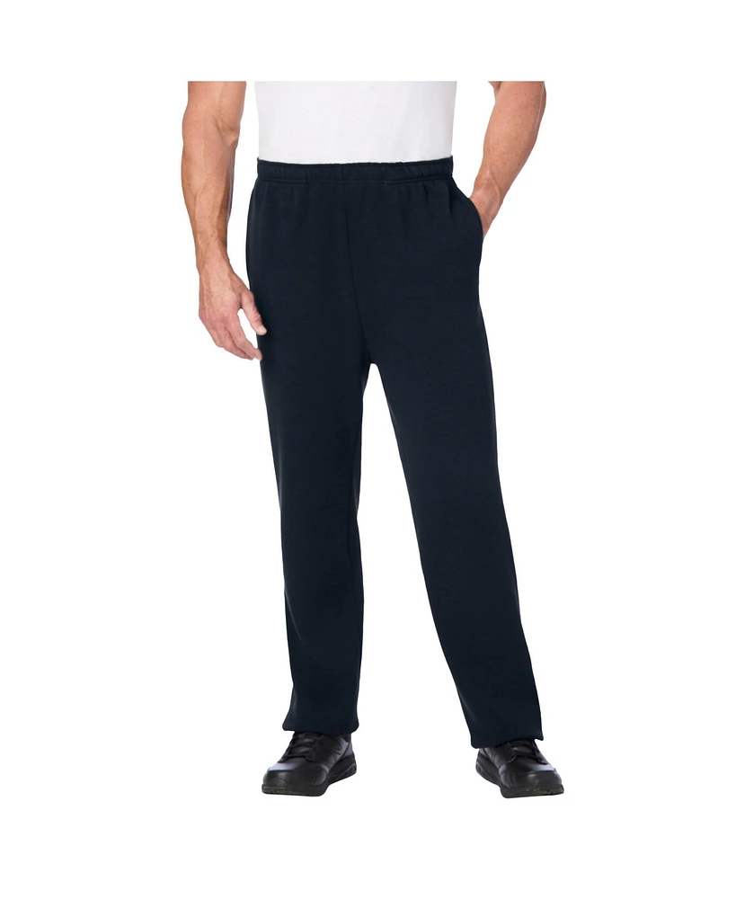 KingSize Big & Tall Heavyweight Double Knit Open Bottom Sweatpants