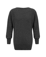 Celtic & Co. Women's Geelong Wool Slouch Slash Neck Sweater