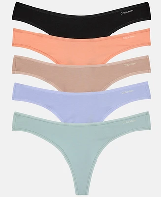Calvin Klein Women's 5-Pk. Thong Underwear QD5250