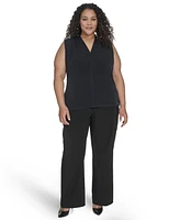 Calvin Klein Plus Sleeveless V-Neck Top