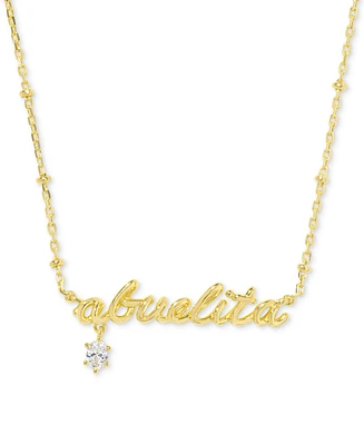 Kendra Scott 14k Gold-Plated Crystal Abuelita 19" Adjustable Pendant Necklace