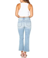 Celebrity Pink Juniors' Mid-Rise Cropped Kick-Flare Jeans