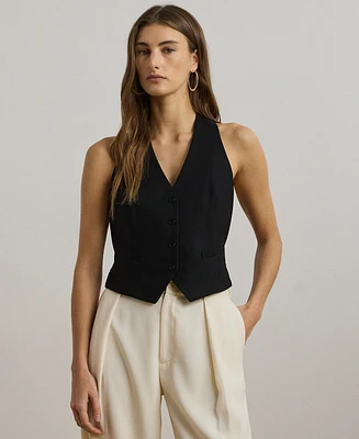Lauren Ralph Petite Cotton-Blend Vest