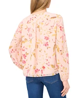 CeCe Women's Tie-Neck Long-Sleeve Blouse