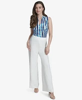 Halston Women's Elastic Back Pull-On Pants