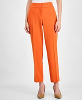 Kasper Press-Pleat Fly-Front Pants, Regular & Petite Sizes