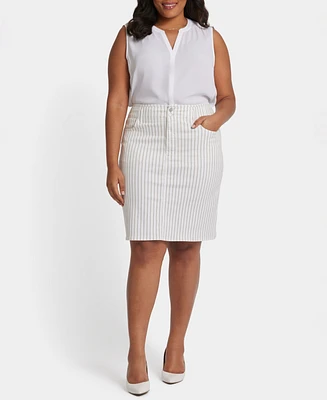 Nydj Plus High Waist Skirt
