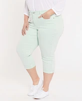 Nydj Plus Marilyn Crop Cuff Denim Jeans