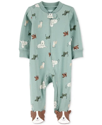 Carter's Baby Boys Cotton Dog-Print Sleep & Play Pajamas