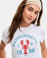 Rebellious One Juniors' Lobster Graphic T-Shirt