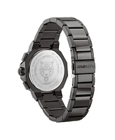 Plein Sport Men's Titan Chronograph Date Quartz Ion Plated Gunmetal Bracelet Watch, 46mm
