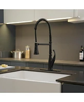 Single Handle Pull-Down Sprayer 3 Spray High Arc Pull Down Sprayer Kitchen Faucet