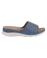Gc Shoes Women's Julie Embellished Comfort Flat Sandals