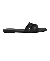 Calvin Klein Women's Yoana Logo Slip-On Jelly Flat Sandals