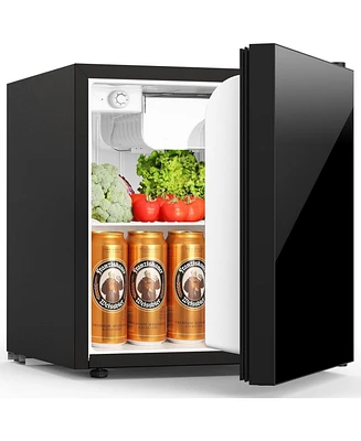 Cowsar 1.62 CuFt Compact Mini Fridge with Freezer, Single Door, Quiet，Bedroom/Apartment/Office