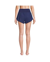Lands' End Women's 3" Pinchless Flutter Swim Short with Panty