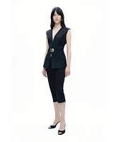 Nocturne Women's Metal Accessory Detailed Vest