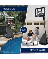 Best Choice Products Adjustable 4.4-10ft Basketball Hoop, Portable Goal w/Shatterproof Backboard