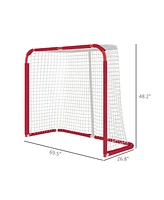 Soozier Soccer Goal, Practice Soccer Goal Net with Steel Frame, Pe Mesh
