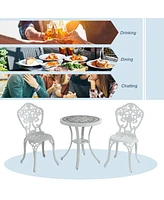 Patio Bistro Set of 3 Outdoor Bistro Set Outdoor Dining Table Outdoor Dining Chair Patio Table and Chair Patio Furniture for Patio Garden Park Backyar