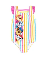 Paw Patrol Toddler Girls One Piece Bathing Suit Rash Guard Tankini Top Bikini Bottom and Skort 5 Swimsuit Set