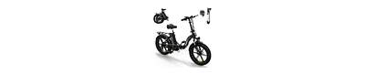EK6 Electric Bike 20" x 4.0 Fat Tire Foldable E Bike with 48V 15Ah Removable Battery, 750W Mountain Adult Electric Bicycle with 7 Gears