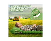 Ropoda Extra Thick Inflatable Sleeping Pad with Pillow