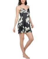 Midnight Bakery Women's Cosmica Floral Satin Chemise