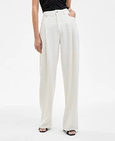 Boss Orange Women's High-Rise Slouchy Wide-Leg Jeans