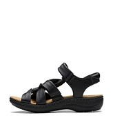 Clarks Collection Women's Laurieann Bell Round Toe Flat Sandals