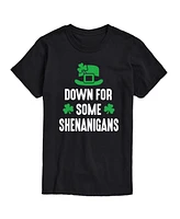 Airwaves Men's St Patrick's Down For Shenanigans Short Sleeve T-Shirt