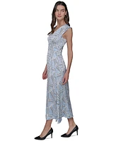 Karl Lagerfeld Paris Women's Printed Maxi Dress