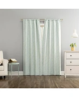 Sylo Generation Contrast Slub Magnetic Closure 100% Blackout Rod Pocket Curtain Panel