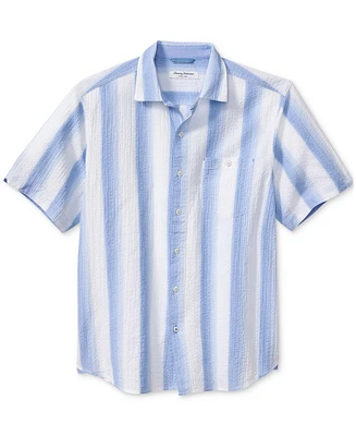 Tommy Bahama Men's Nova Wave Short Sleeve Button-Front Malibu Striped Shirt