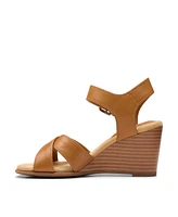 Clarks Collection Women's Emmalae Iris Wedge Sandals