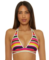 Trina Turk Women's Reversible Halter Bikini Top