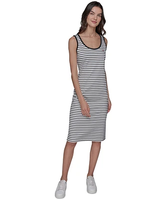 Karl Lagerfeld Paris Women's Striped Midi Dress