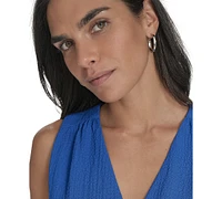 Calvin Klein Women's V-Neck Twist-Front Midi Dress