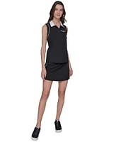 Karl Lagerfeld Paris Women's Sleeveless Polo Shirt