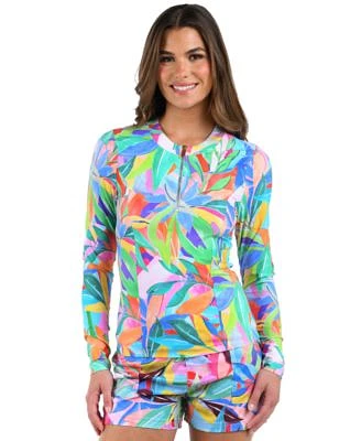 La Blanca Tropi Flage Rash Guard Board Shorts